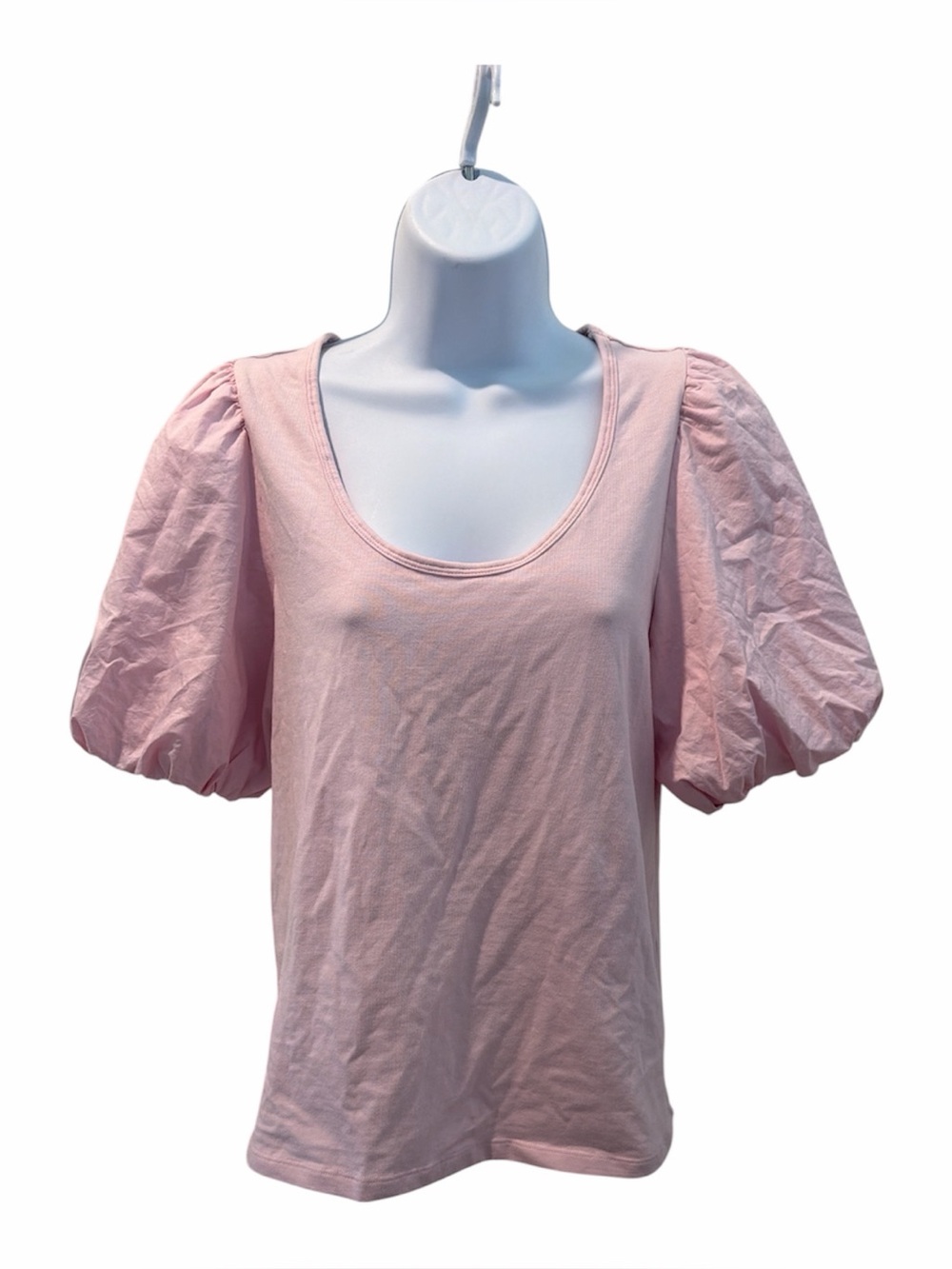 OLD NAVY Light Pink Puff Sleeve Tee size large